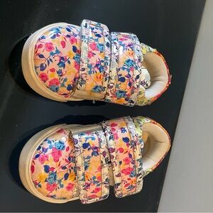 Sophia Webster Kids Floral Velcro Sneakers - Pink Blue Multi